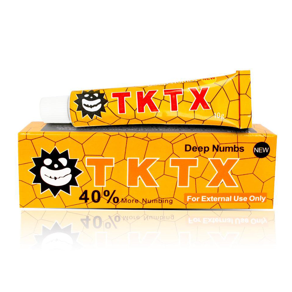 40% Yellow Authentic, genuine painless tattoo cream shipped from Germany warehouse