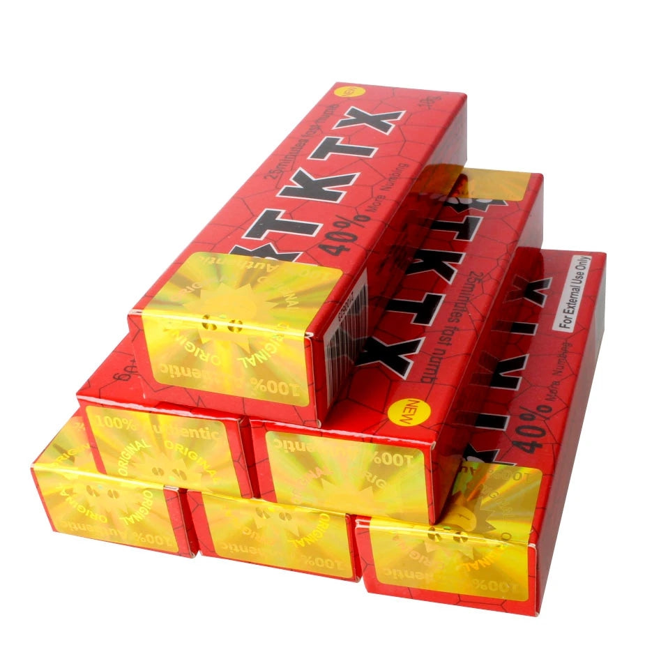 Red 40% Authentic, genuine painless tattoo cream shipped from Germany warehouse
